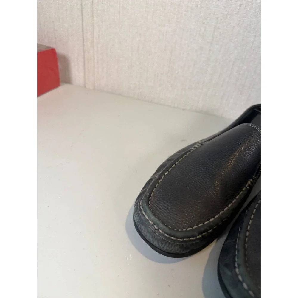 G.H‎ Bass & Co Connor Size 8M Loafer Black Brazil Leather Shoes